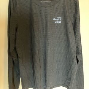 Lululemon Mesh Black Long Sleeve Shirt